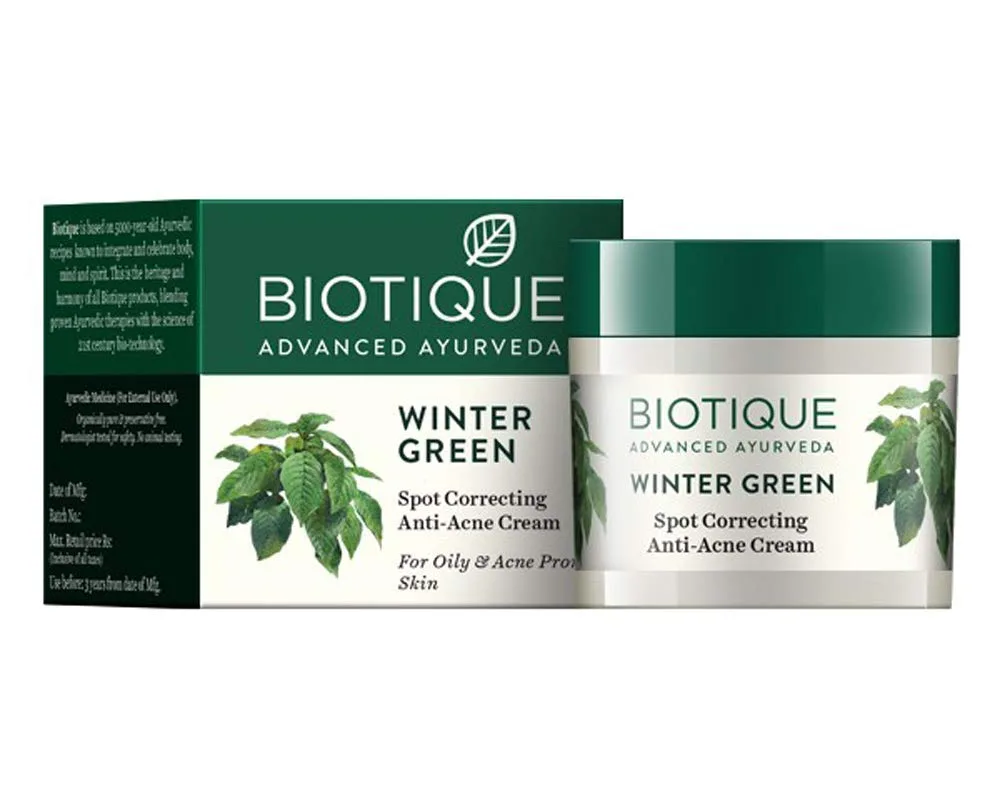 Крем против акне Био Винтер Грин 15 г Biotique Bio Winter Green 15 g