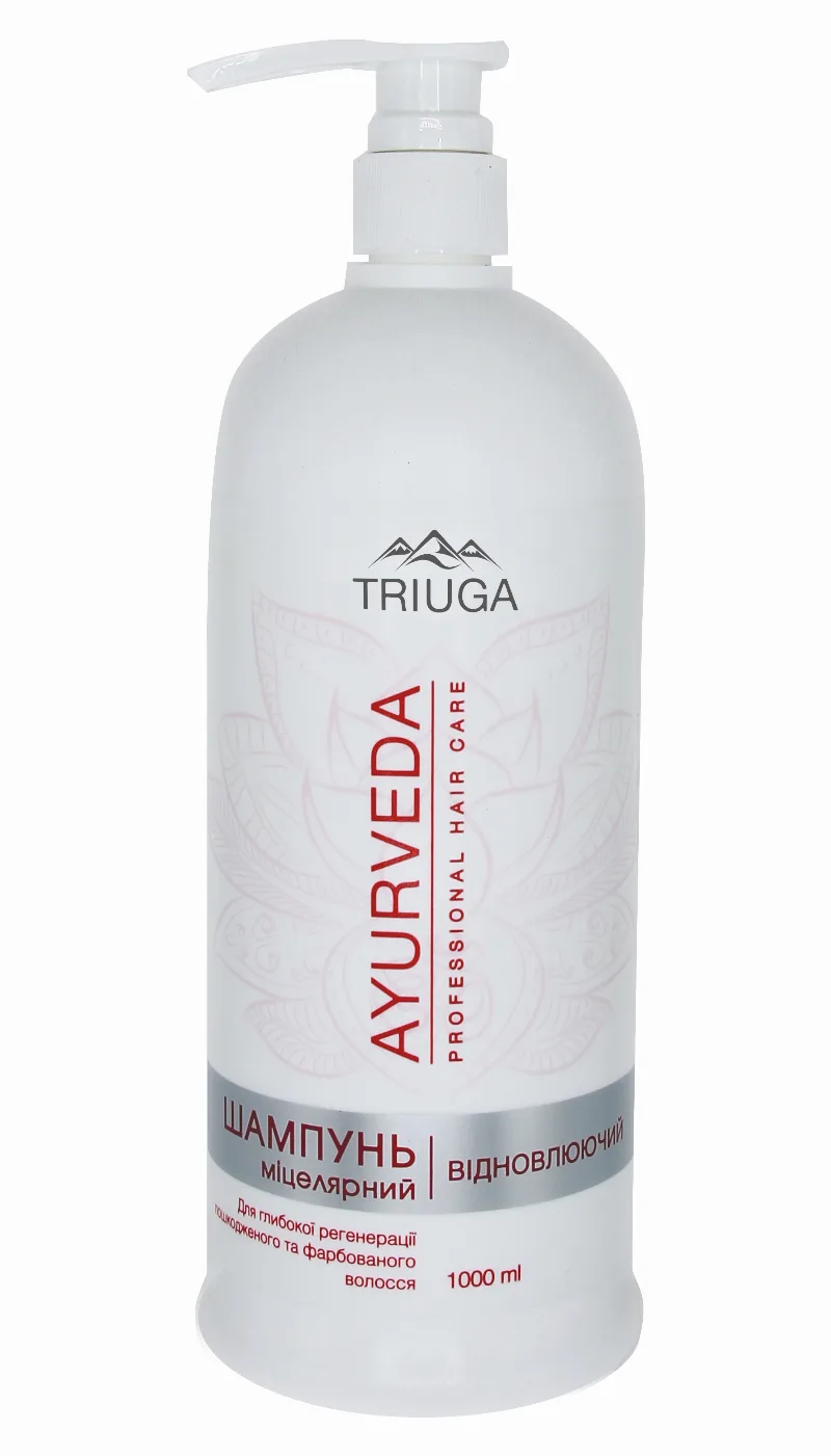 Мицеллярный шампунь Восстанавливающий 1000 мл Triuga Ayurveda Professional Hair Care