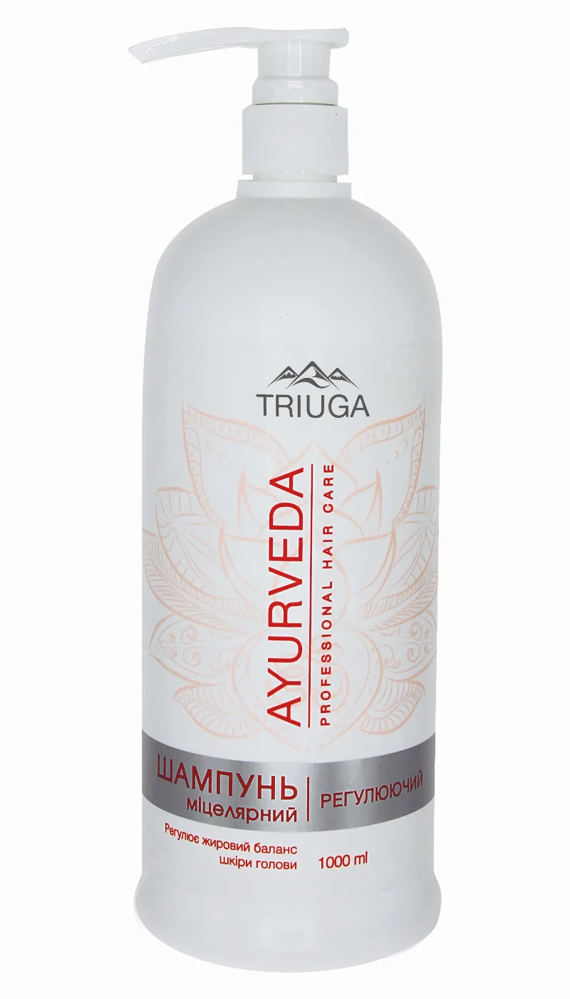 Мицеллярний шампунь Регулюючий 1000 мол Triuga Ayurveda Professional Hair Care