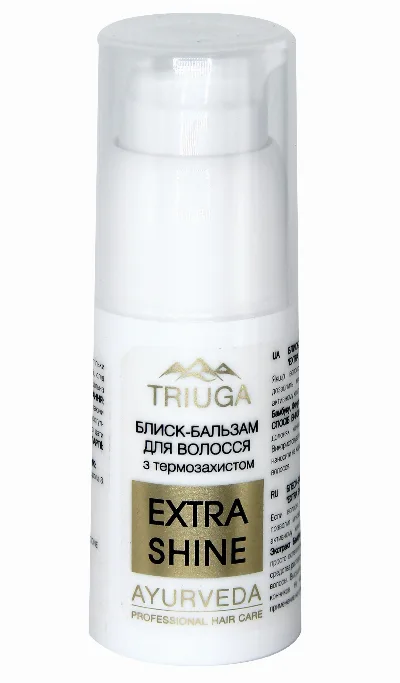 Блиск-бальзам для волосся Extra shine 30 мл Triuga Ayurveda Professional Hair Care