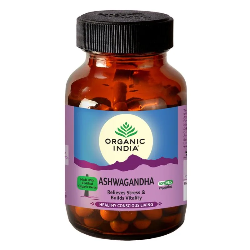 Ашвагандха 60 капс Organic India Ashwagandha 60 caps