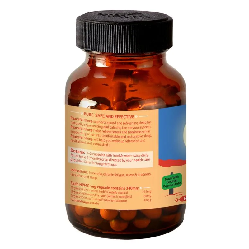 Пісфул Сліп 60 капс Organic India Peaceful Sleep 60 caps