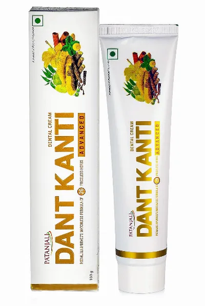 Зубная паста Дант Канти Адвансед 100 г Patanjali Dant Kanti Advanced Toothpaste 100 g
