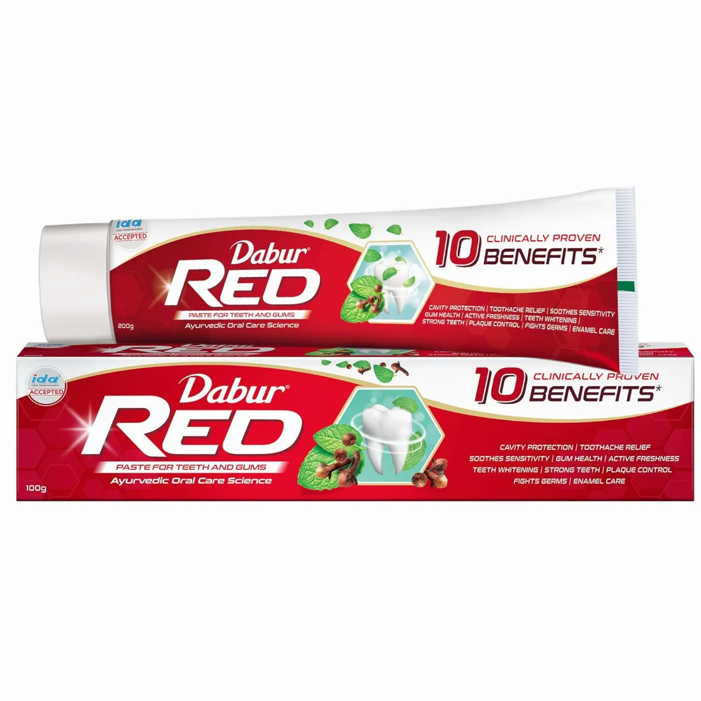 Зубна паста Ред 100 г Dabur India Red Paste for Teeth and Gums 100 g