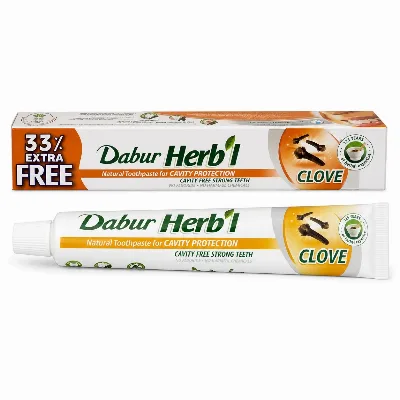 Зубна паста Гвоздика 100 г Dabur Herb'l Clove Toothpaste 100 g