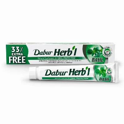 Зубна паста Базилік 100 г Dabur Herb'l Basil Toothpaste 100 g