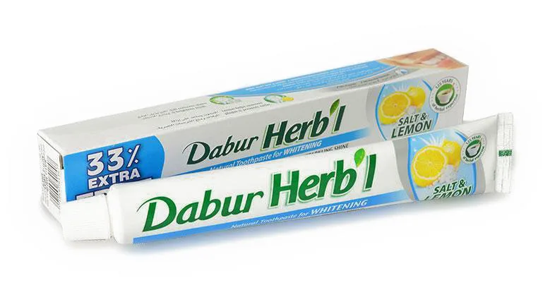 Зубна відбілююча паста 80 г Dabur Herb'l Salt & Lemon Toothpaste 80 g