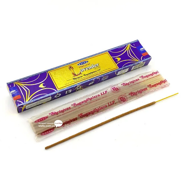 Аромапалочки Лаванда 15 г Satya Natural Lavender Incense 15 g