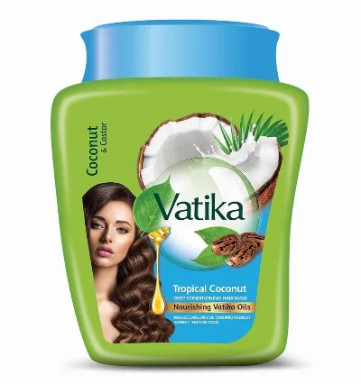Маска для волос Обьемные и густые волосы Dabur Vatika Hot Oil Treatment Volume & Thickness