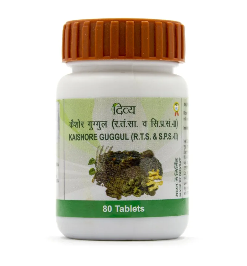 Кайшор гуггул 80 табл Patanjali Kaishore Guggul 80 tab