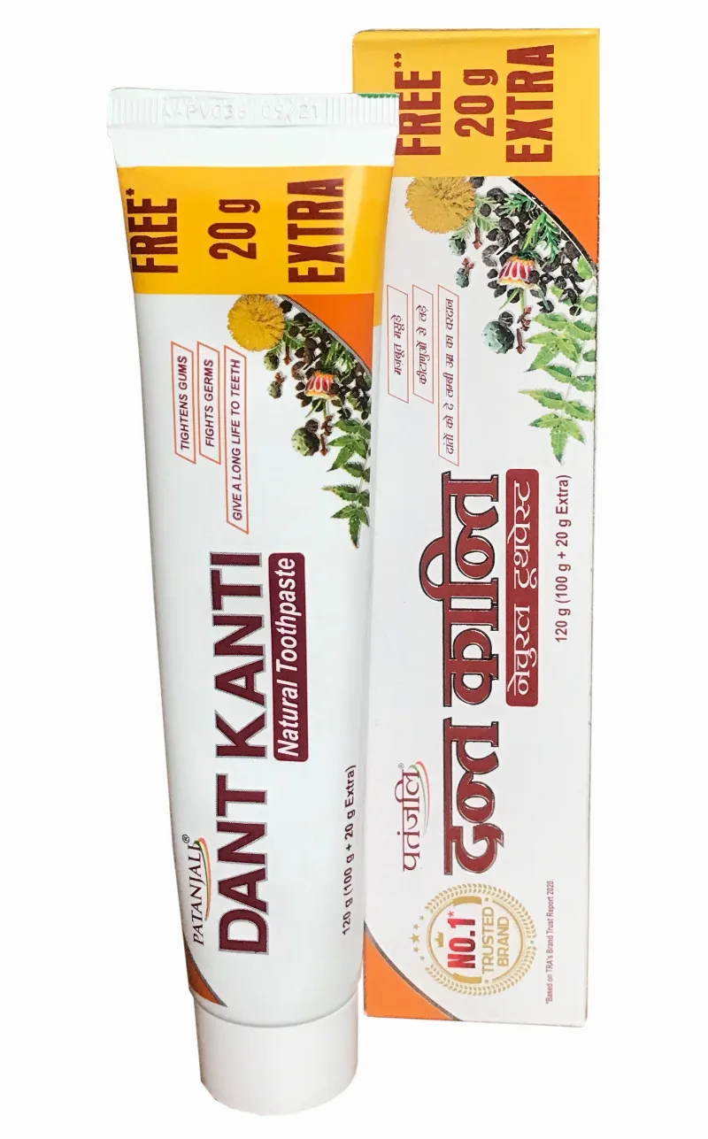 Зубна паста Дант Канті 120 г Patanjali Dant Kanti Natural Toothpaste 120 g