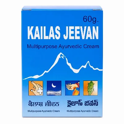 Крем-бальзам Кайлаш Джіван 60 г Asum Kailas Jeevan Multipurpose Ayurvedic Cream 60 g