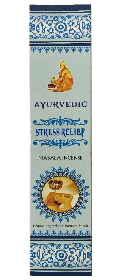 Аромапалочки Стрес Реліф 20 г Agarbathi Works Ayurvedic Stress Relief Masala Incense 20 g