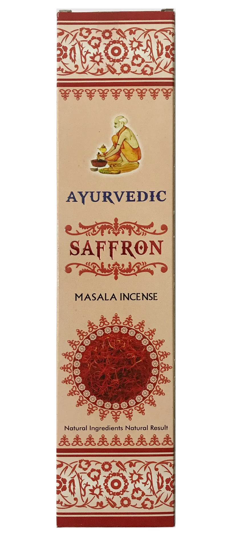 Аромапалочки Шафран 20 г Agarbathi Works Ayurvedic Saffron Masala Incense 20 g