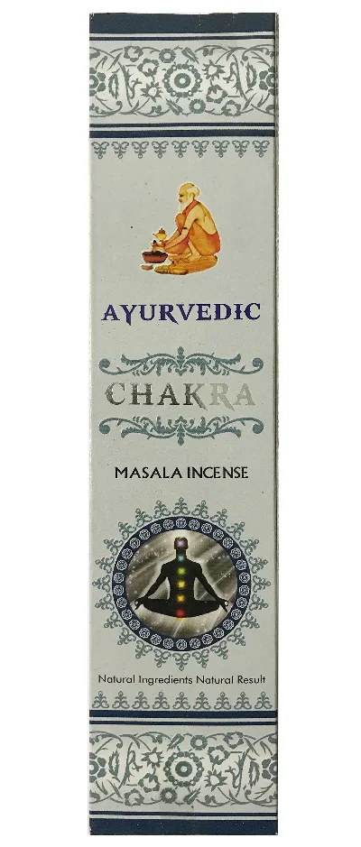 Аромапалочки Чакра 20 г Agarbathi Works Ayurvedic Chakra Masala Incense 20 g