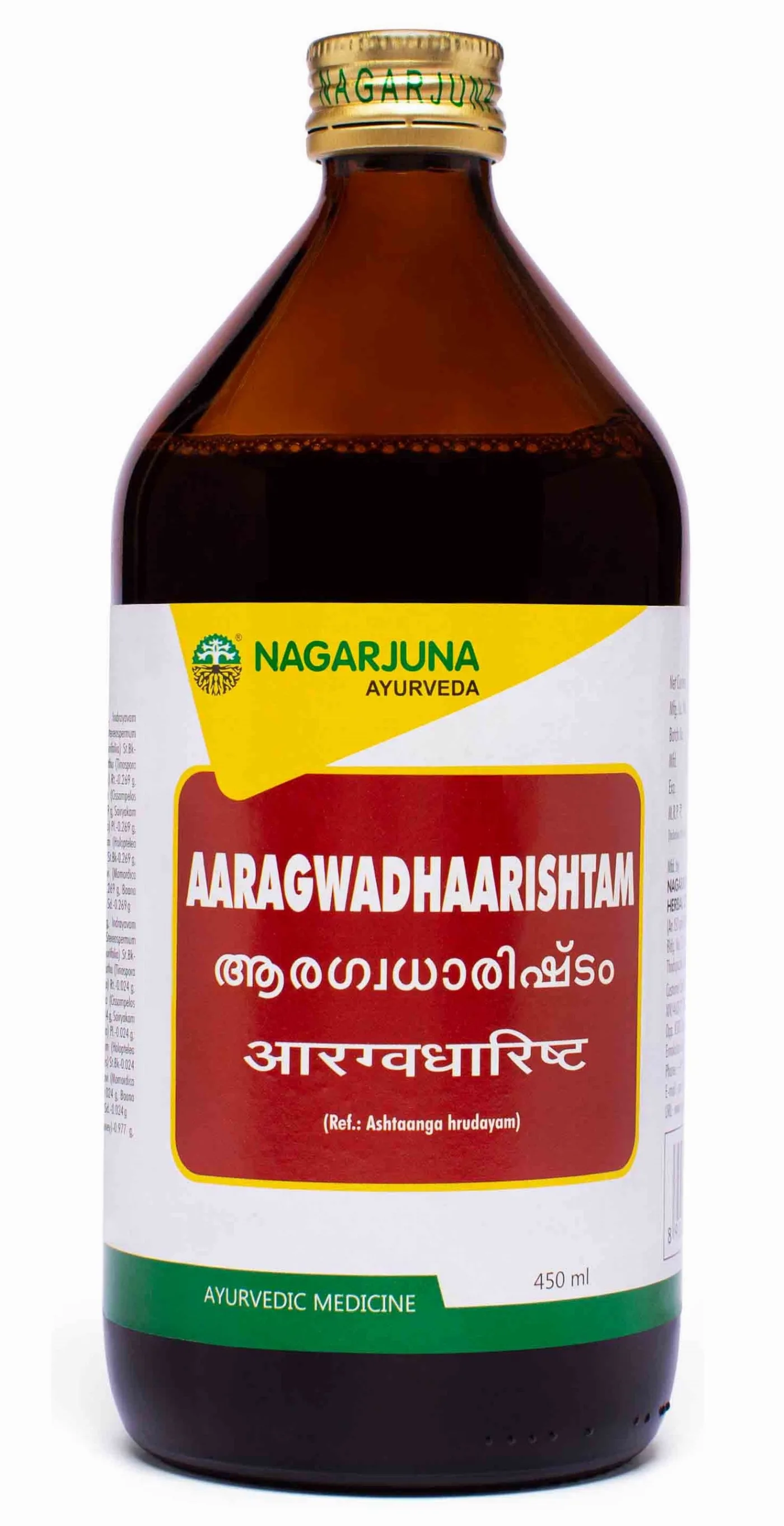 Арагвадаріштам 450 мл Nagarjuna Aaragwadhaarishtam 450ml
