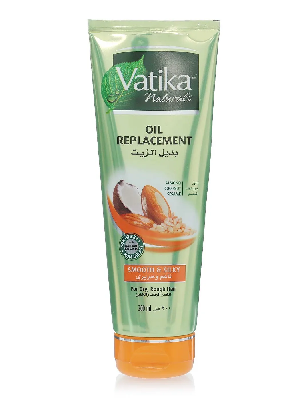 Крем несмываемый для сухих и ломких волос 200 мл Dabur Vatika Oil Replacement Smooth & Silky