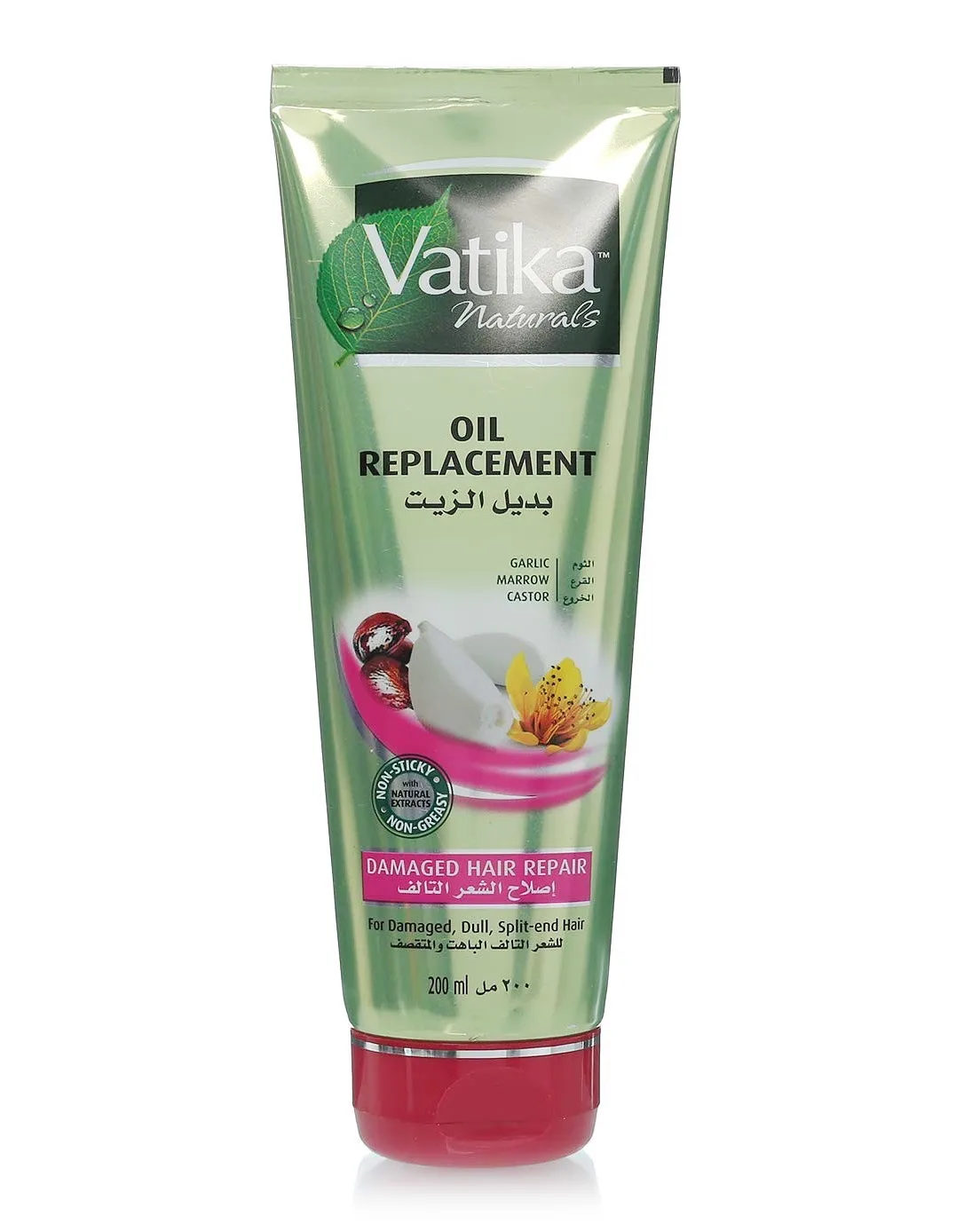 Крем несмываемый для восстановления поврежденных волос 200 мл Dabur Vatika Oil Replacement Damaged Hair Repair