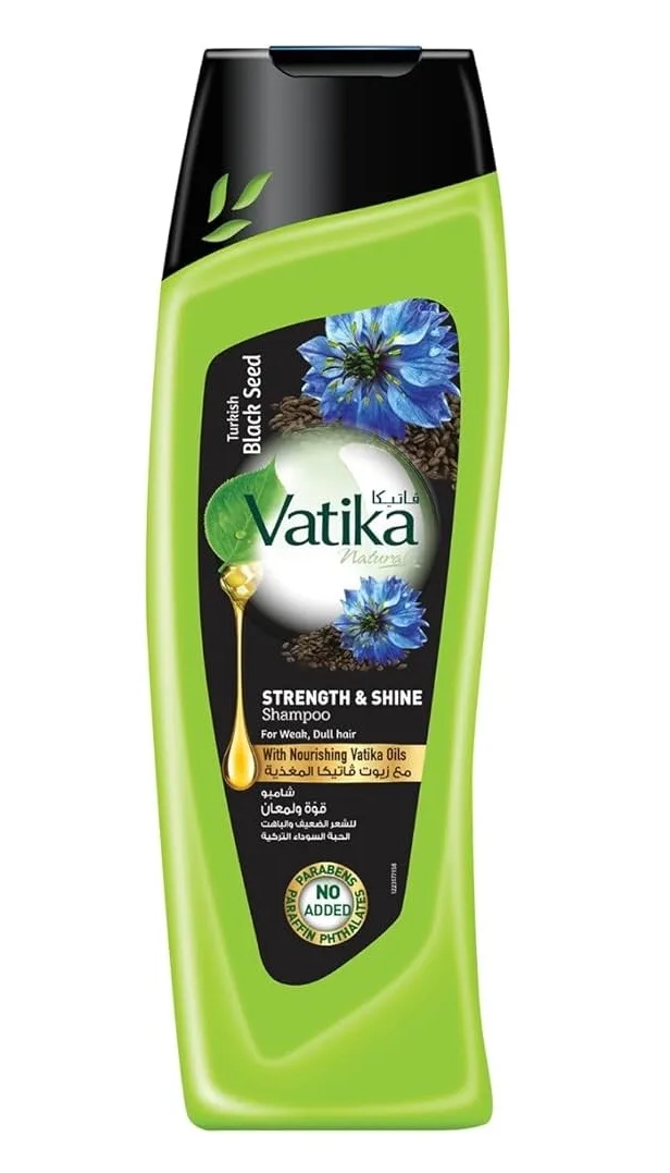 Шампунь с черным тмином для сильных и блестящих волос 400 мл Dabur Vatika Black Seed Shampoo 400ml
