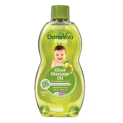Олія масажна дитяча з оливковою олією 200 мл Dabur Dermoviva Baby Olive Massage