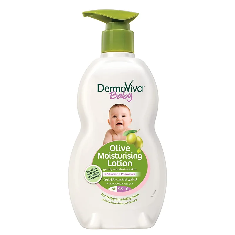 Лосьйон дитячий зволожуючий з оливковою олією 200 мл Dabur Dermoviva Baby Olive Moisturising Lotion