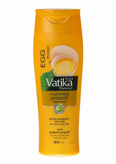 Шампунь з протеїнами яєць для тонкого та ламкого волосся 400 мл Dabur Vatika Egg Protein Nourishing Shampoo 400 ml