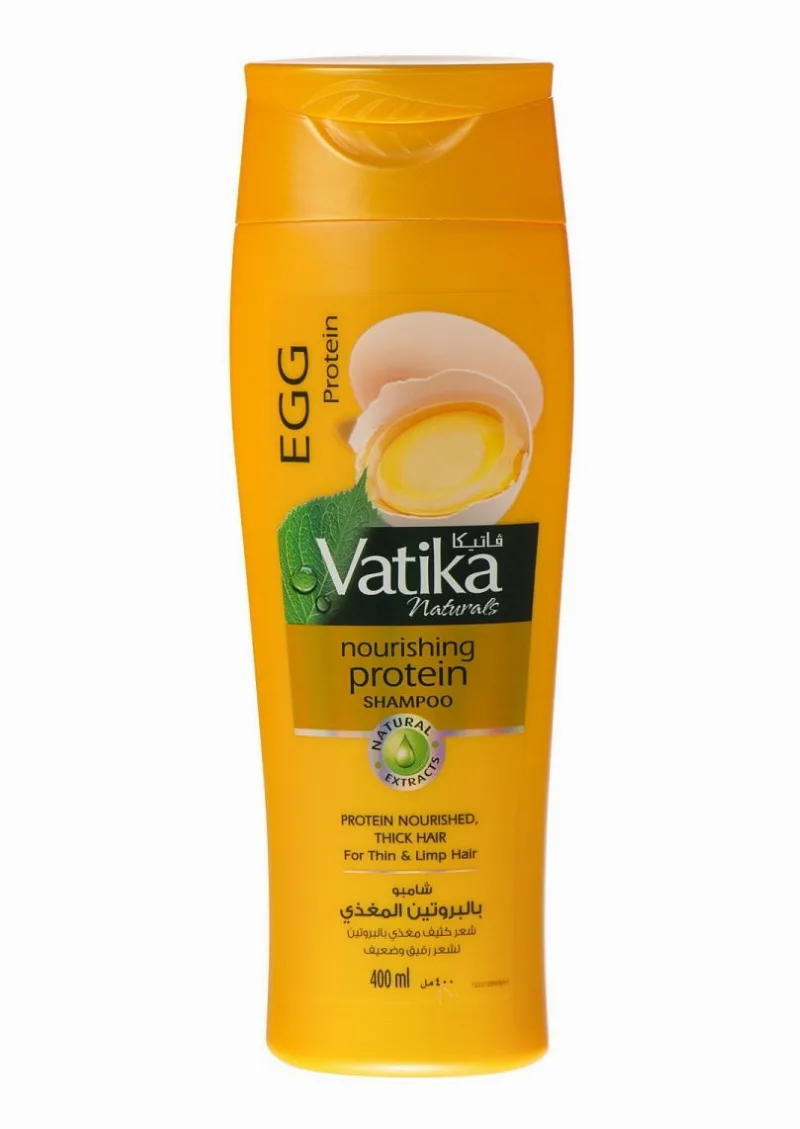Шампунь з протеїнами яєць для тонкого та ламкого волосся 400 мл Dabur Vatika Egg Protein Nourishing Shampoo 400 ml
