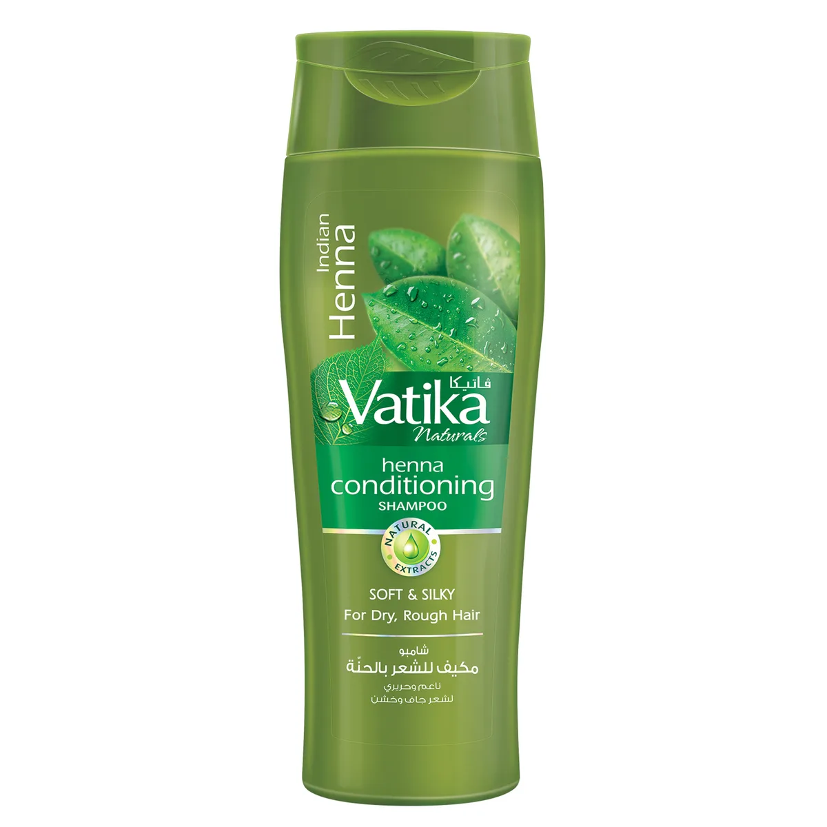 Шампунь з хною для сухого та пошкодженого волосся 400 мл Dabur Vatika Henna Shampoo Soft and Silky 400ml