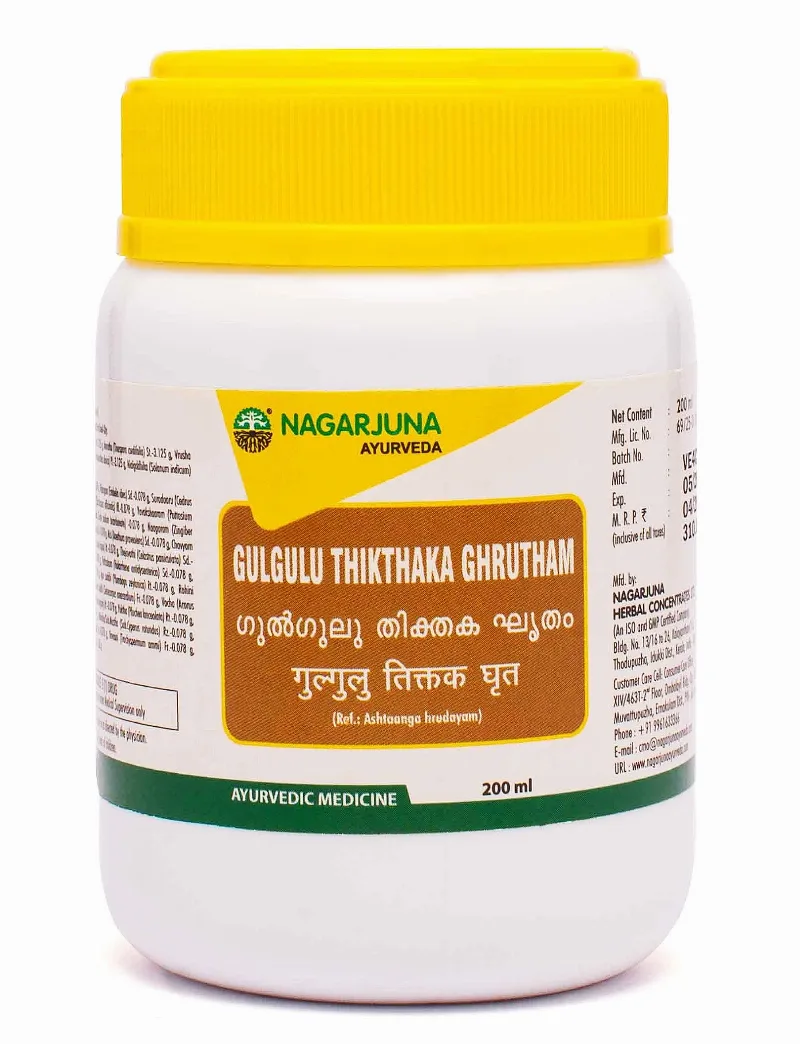 Гулгулу Тіктака Гхрітам 200 мл Nagarjuna Gulgulu Thikthaka Ghrutham