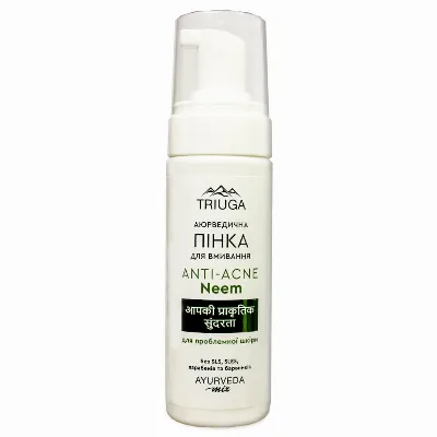 Пінка для вмивання Нім для проблемної шкіри 200 мл Triuga Ayurveda Mix Anti-acne Neem