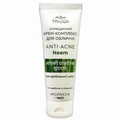 Крем-комплекс для обличчя Нім для проблемної шкіри 75 мл Triuga Ayurveda Mix Anti-acne Neem