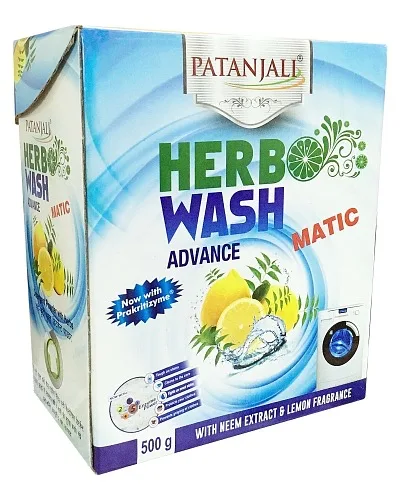 Порошок пральний преміальний Автомат 1кг Patanjali Herbo Wash Advance Matic
