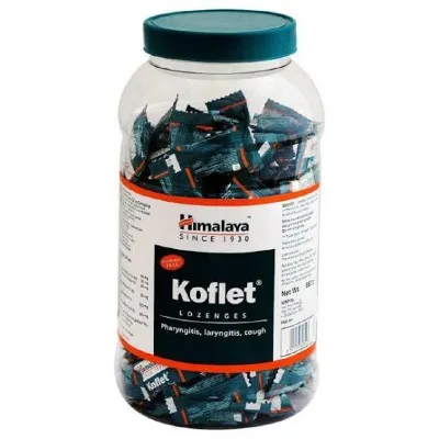 Льодяники від кашлю Кофлет 200 шт Himalaya Koflet Lozenges 200