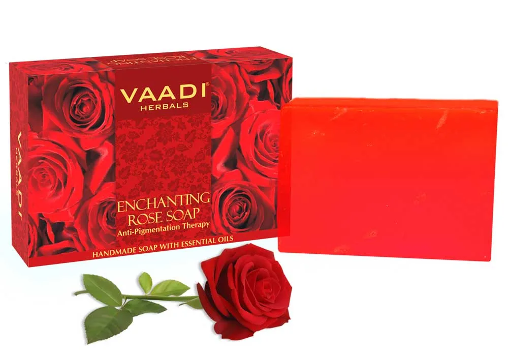 Мило Троянда 75 г Vaadi Herbals Enchanting Rose Soap