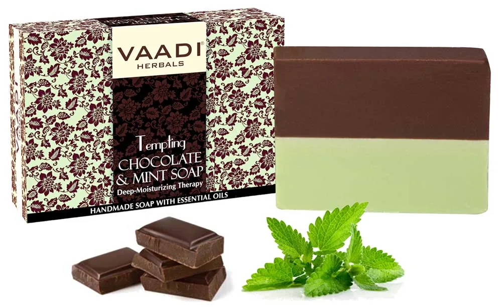 Мило Шоколад і М`ята 75 г Vaadi Herbals Tempting Chocolate & Mint Soap