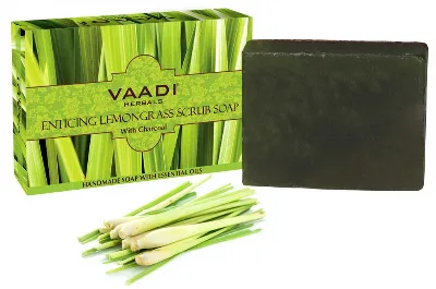 Скраб-мило Лимонна трава 75 г Vaadi Herbals Enticing Lemongrass Scrub Soap