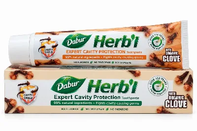 Зубна паста Гвоздика 150 г Dabur Herb'l Clove Toothpaste 150g