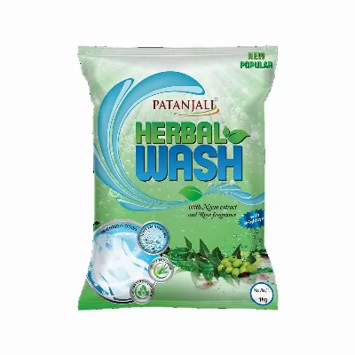 Пральний порошок універсальний з Німом і ароматом троянди 500 г Patanjali Herbal Wash Detergent Powder 500g