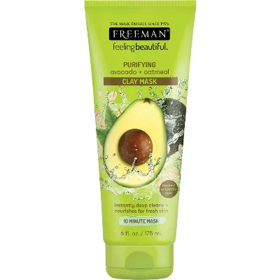 Маска для лица глиняная очищающая Авокадо + Овсяная мука 175 мл Freeman Purifying Avocado & Oatmeal Clay Mask