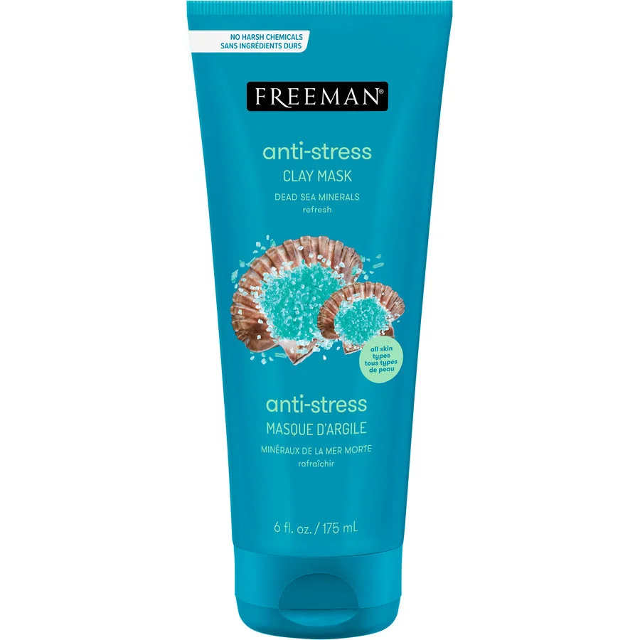 Маска для обличчя анти-стрес Мінерали Мертвого моря 175 мл Freeman Anti-stress Dead Sea Minerals Clay Mask