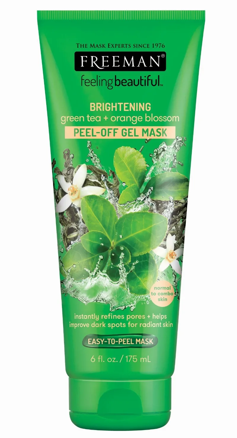 Маска-пленка осветляющая Зеленый чай и Цвет апельсина 175 мл Freeman Brightening Green Tea & Orange Blossom Peel Off Gel Mask