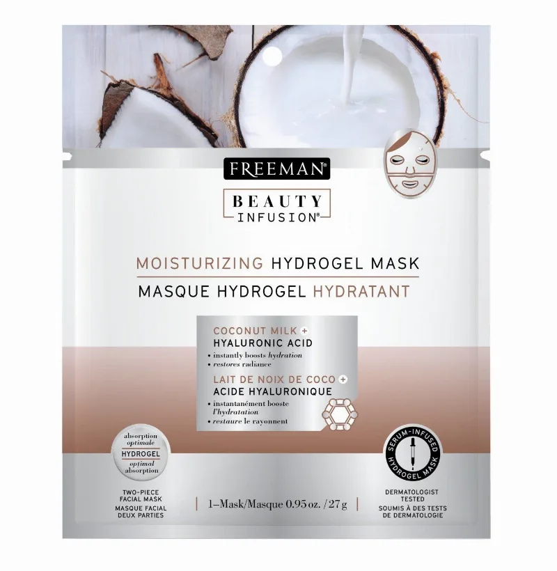 Маска-гідрогель Кокосове молоко і Гіалуронова кислота 27 г Freeman Moisturizing Hydrogel Mask Coconut Milk + Hyaluronic Acid