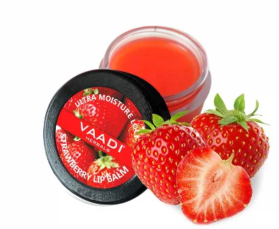 Бальзам для губ зволожуючий Полуниця 6 г Vaadi Strawberry Lip Balm