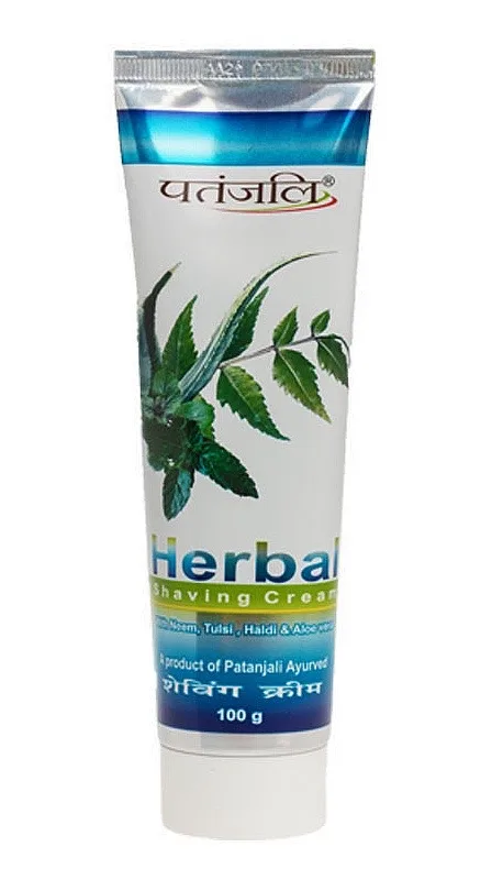 Крем для бритья на основе трав 100 г Patanjali Herbal Shavin Cream