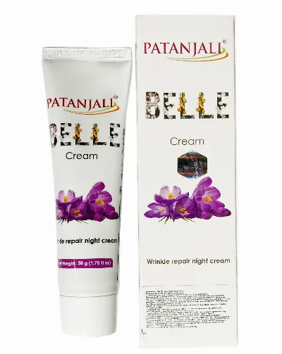 Крем для обличчя Белль нічний від зморшок 50 г Patanjali Belle Wrinkle Repair Night Cream
