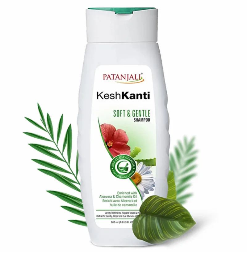 Шампунь Кеш Канті Мʼякість та ніжність 200 мл Patanjali Kesh Kanti Soft & Gentle Shampoo