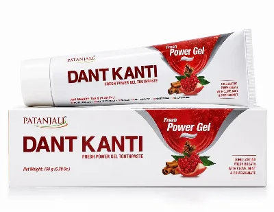 Зубна паста Дант Канті Сила свіжого гелю 150 г Patanjali Dant Kanti Fresh Power Gel