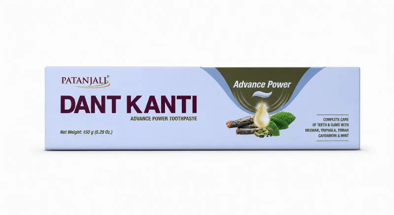 Зубна паста Дант Канті Поліпшена сила 150 г Patanjali Dant Kanti Advance Power Toothpaste