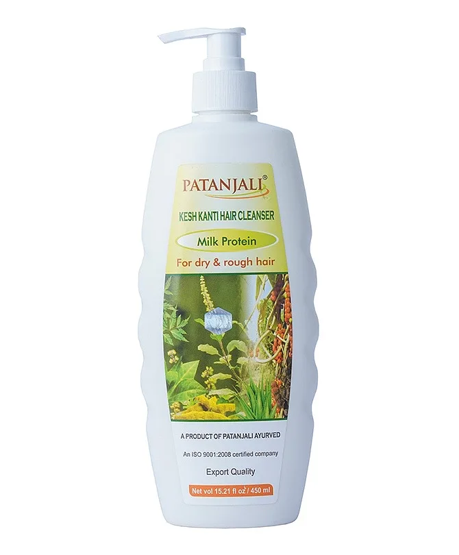 Шампунь Кеш канті Молочні протеїни 450 мл Patanjali Kesh Kanti Milk Protein Hair Cleanser 450ml