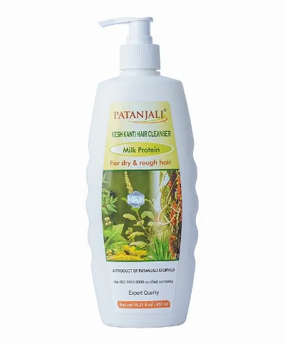 Шампунь Кеш канті Молочні протеїни 450 мл Patanjali Kesh Kanti Milk Protein Hair Cleanser 450ml